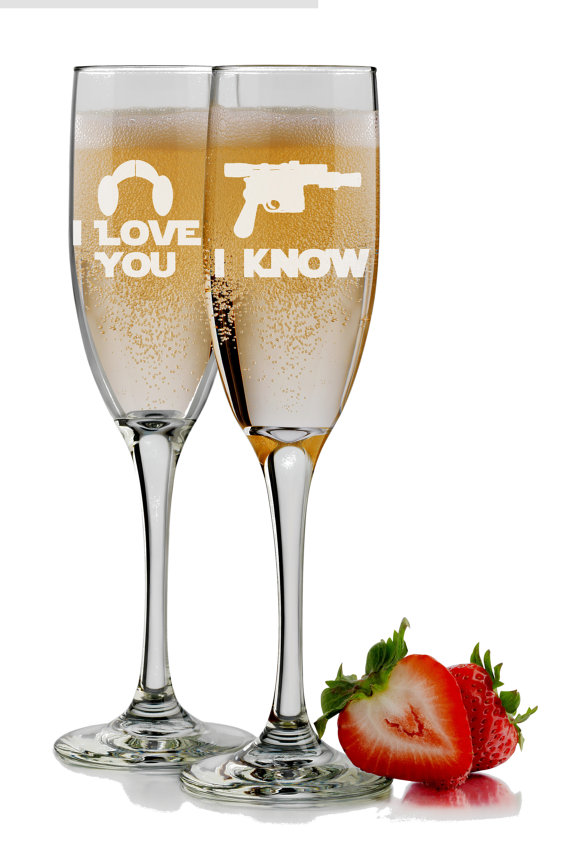 I Love You I Know Champagne Flutes
