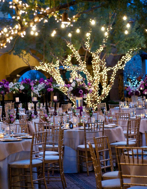 wedding reception lighting