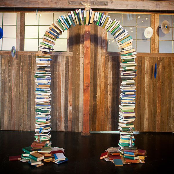 arch ceremony archway themed storybook literary inspired bridalguide arches inspiration theme planner perfect couple bookglow why favorite diy via