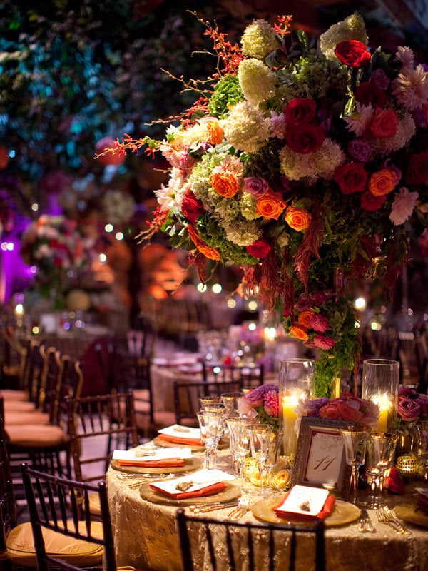 david tutera tall centerpieces