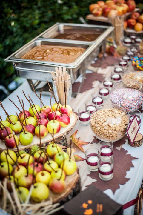 diy caramel apple bar