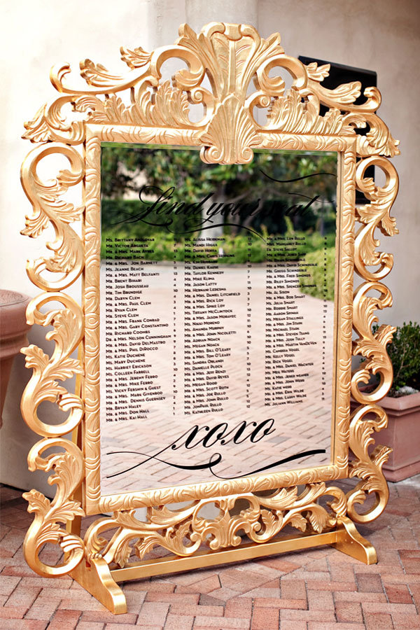 creative seating chart for wedding