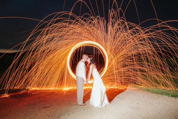 incredible special effect wedding photo