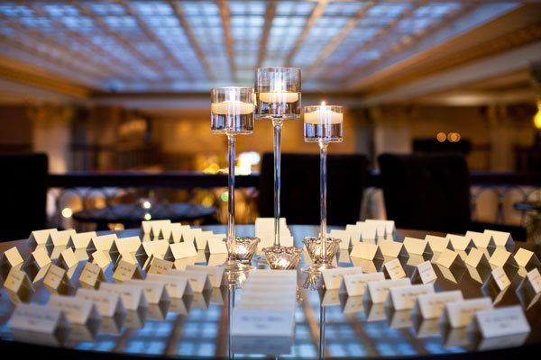 wedding place card table