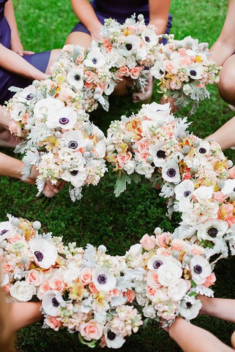 spell out your new last initial in flowers