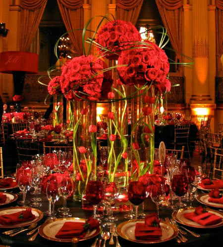 rose centerpieces Photo Credit Tantawan Bloom