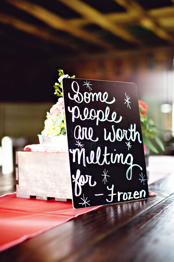 movie quotes on wedding reception tables