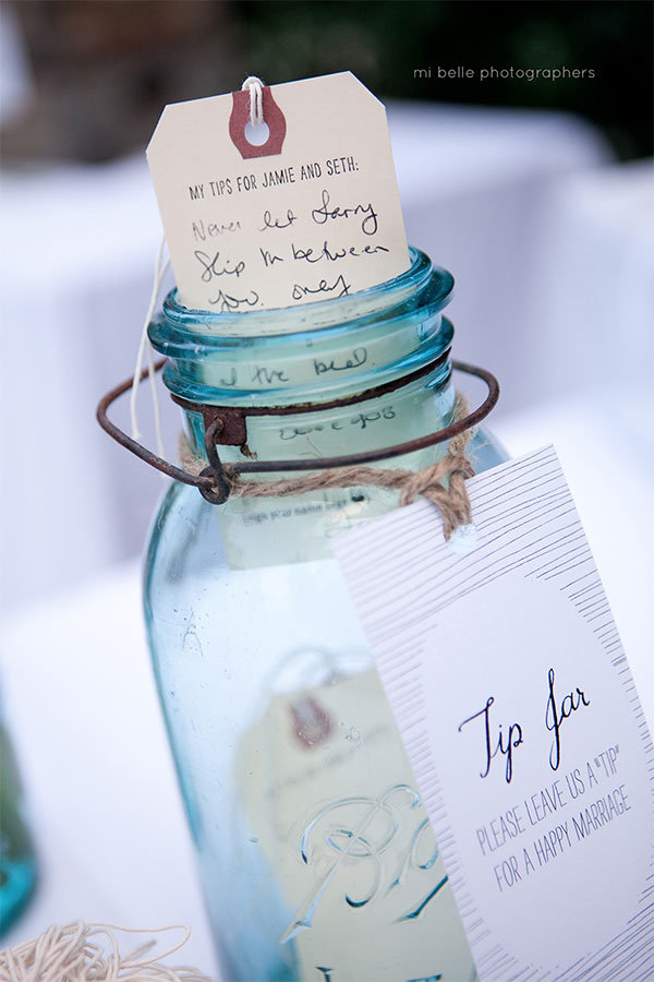 wedding tip jar
