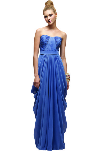lela rose blue bridesmaids dress