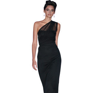 Shoulder Bridesmaid Dress on Black Bridesmaid Dresses Black And White Wedding Wedding Planning