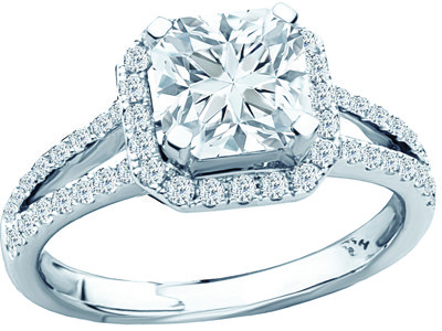 diamond solitaire engagement ring crossworks forevermark
