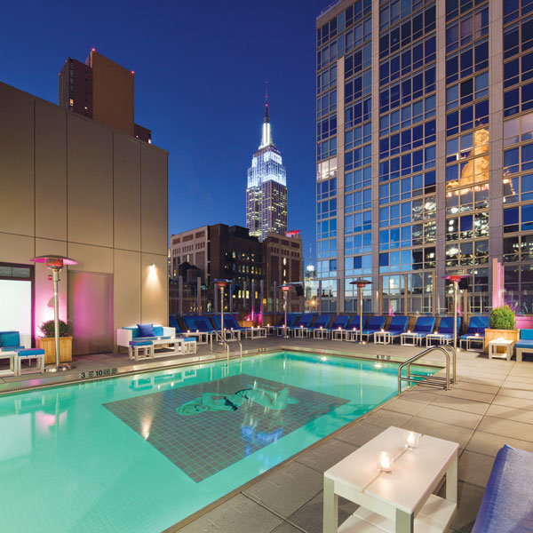 ny pool with empire in the background