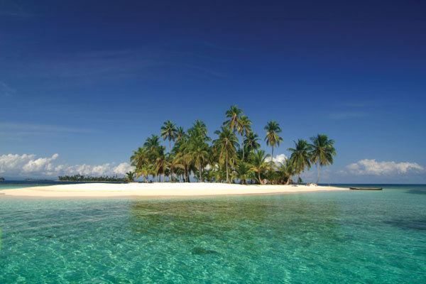  music and fashion spit of island with palm trees Paradise found