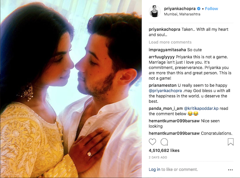 Nick Jonas and Priyanka Chopra Engagement Confirmed