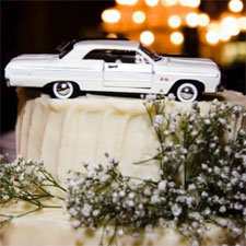 décor idea: eclectic cake toppers
