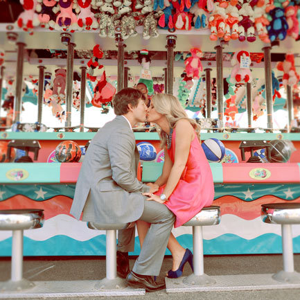 carnival theme engagement photos