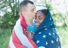 patriotic military engagement photos