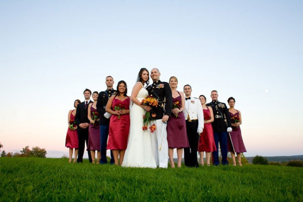 military wedding The local base protocol officer and chaplain can help make 