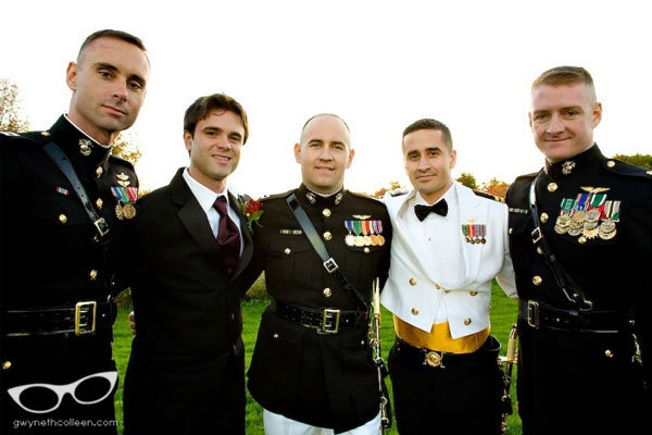 For guests as at any wedding they simply need to greet military guests