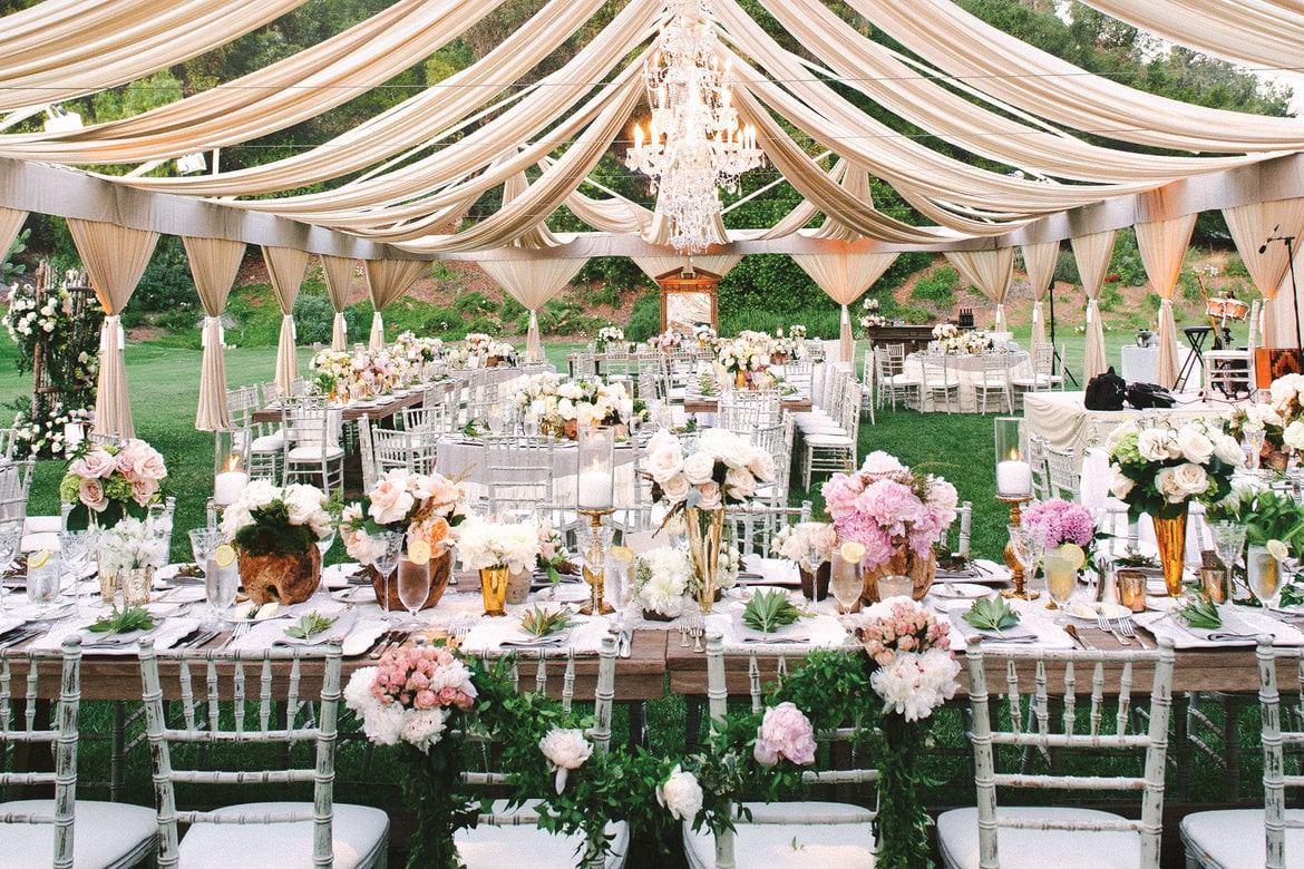 luxe wedding reception