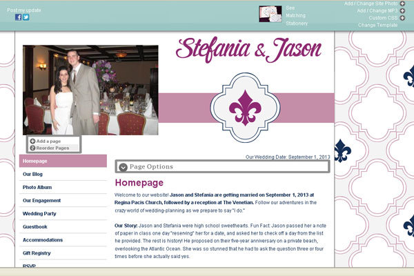  my example to get started on creating your own wedding website warning 