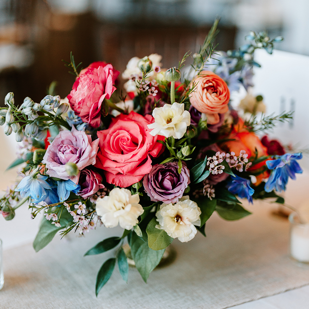 bold wedding flowers