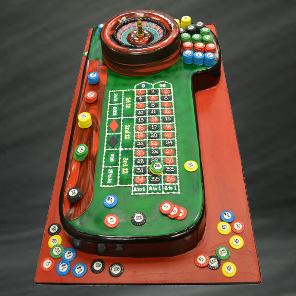 casino grooms cake