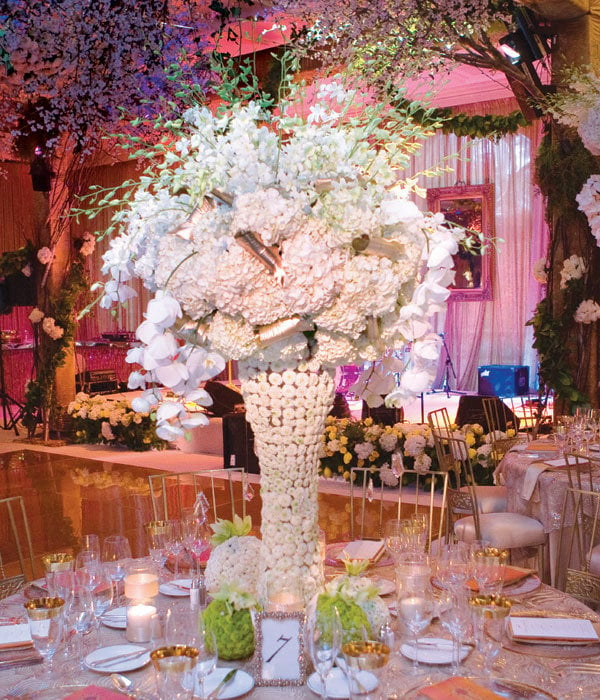 tall centerpieces wedding Types of Flowers White button mums hydrangeas