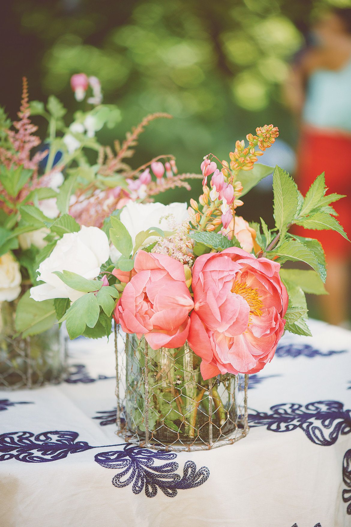 pink wedding centerpieces