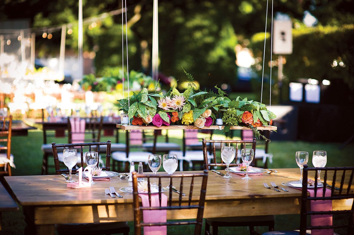 Wedding dress form centerpiece
