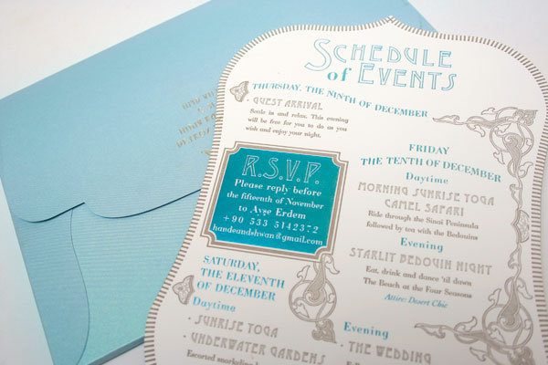 wedding invitations Bold retro fonts make a personal style statement Photo