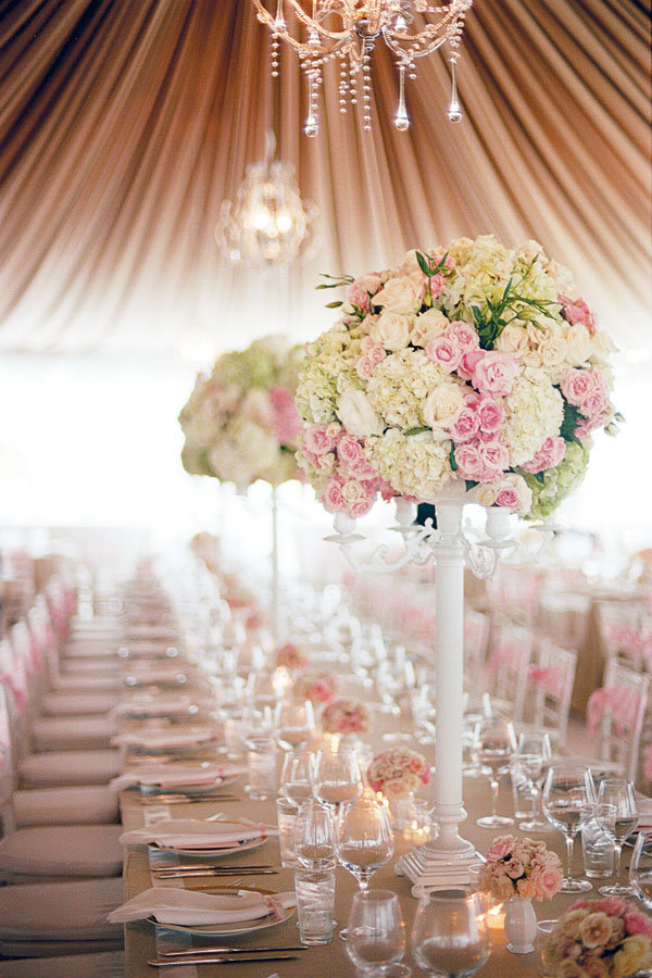 wedding reception Think pink It's the wedding decor color of the year
