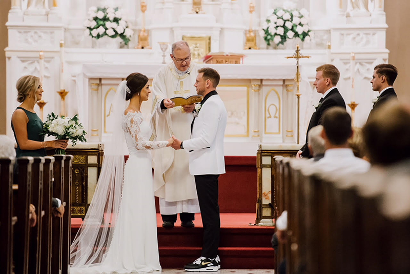 wedding ceremony in church