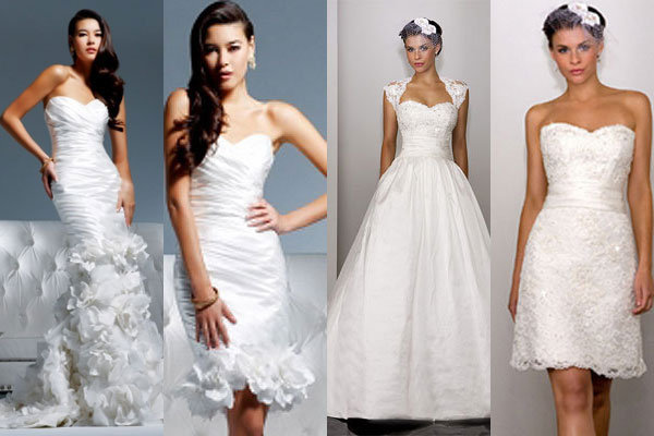 These 2in1 dresses take the bride from her ceremony to reception with just