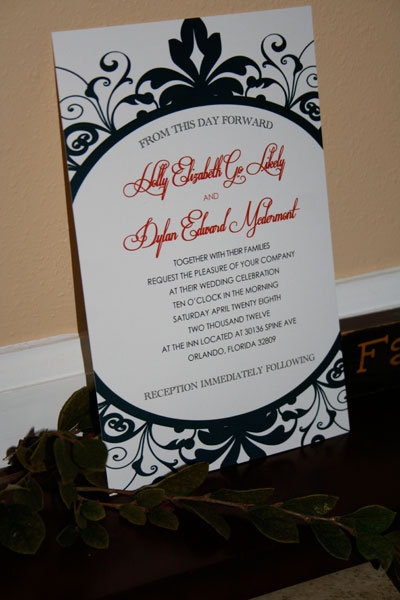 This elegant invitation by LA Lovely Ink was inspired by the evil queen 39s