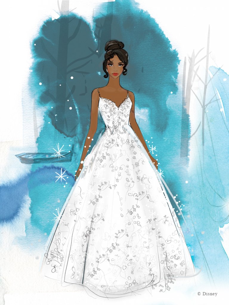 Allure Disney Fair Tale Weddings Tiana wedding gown