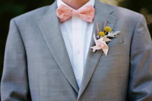 salmon bow tie 