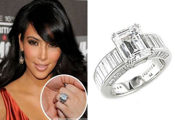 Kim Kardashian kim kardashian engagement ring
