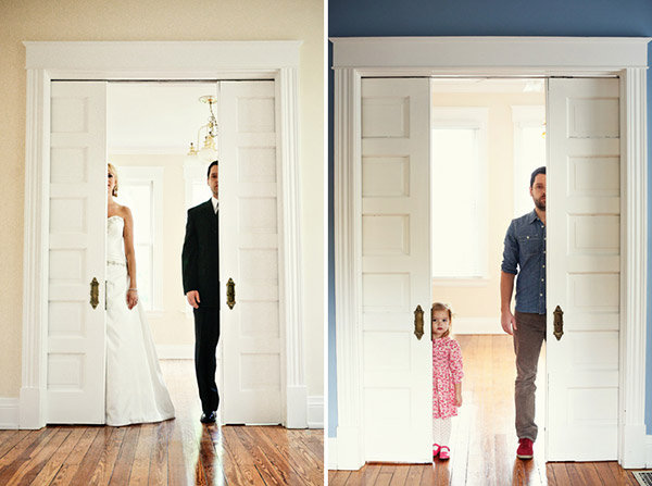 dad recreates wedding photos with his daughter