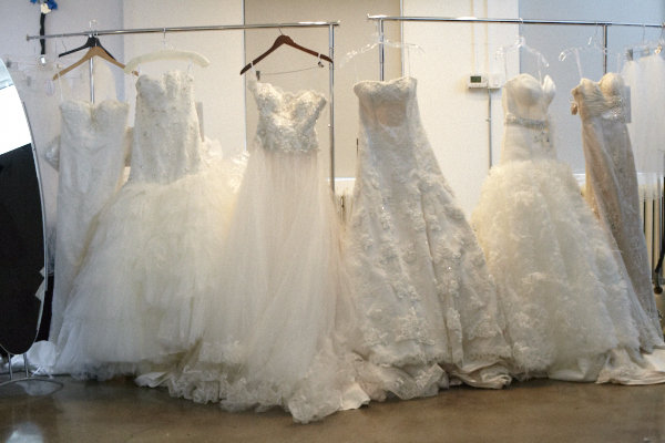 Every bride's dream An entire rack of David Tutera for Mon Cheri wedding 