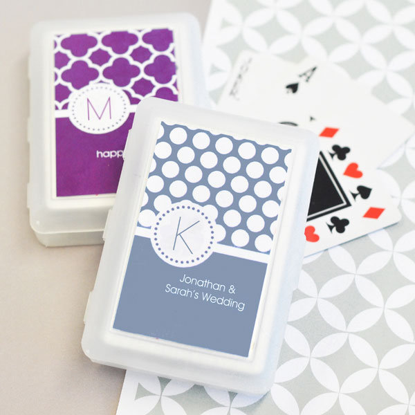 wedding favor playing cards