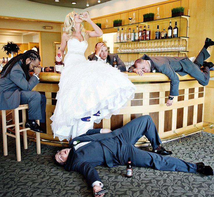 funny wedding photo