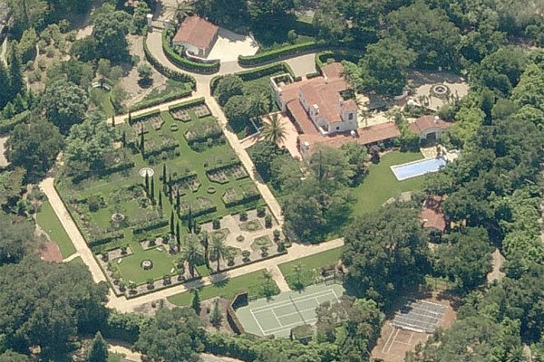 kim kardashian wedding venue Aerial images from Bingcom