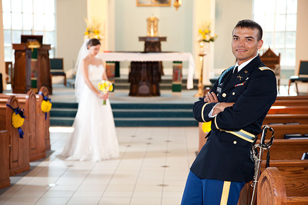 army wedding