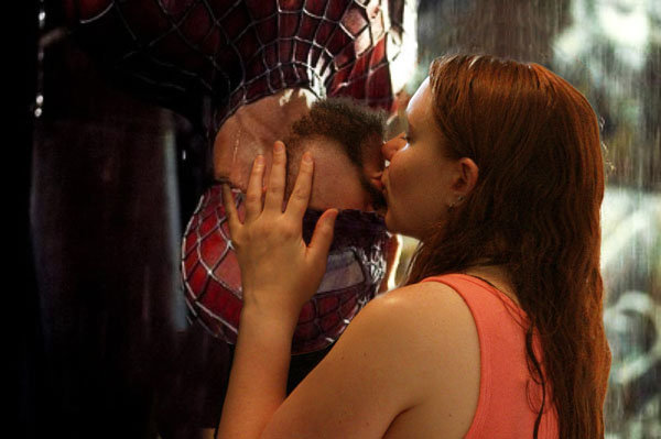spiderman engagement photo