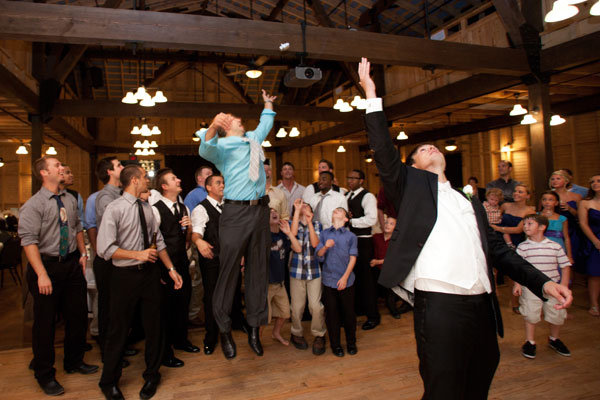 The garter toss is most definitely the naughtiest sexiest funniest 