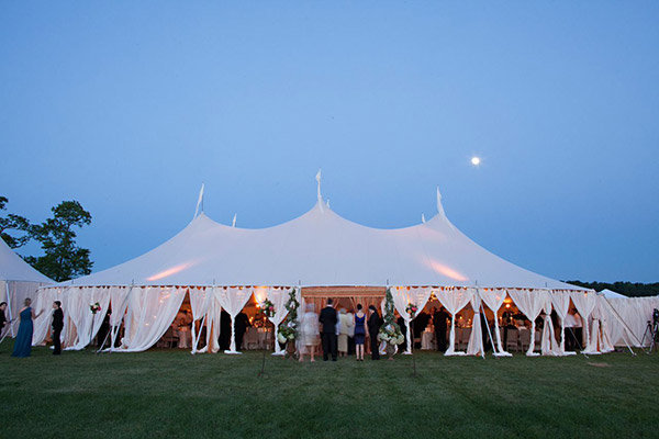 outdoor tent wedding