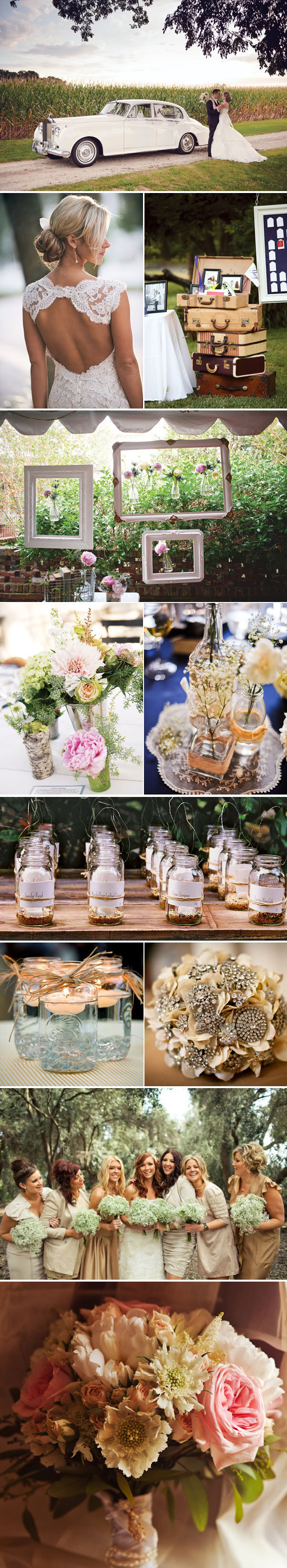 vintage wedding decor style