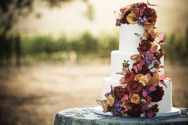 fall wedding cake Photo Credit Alisha Brook Photography