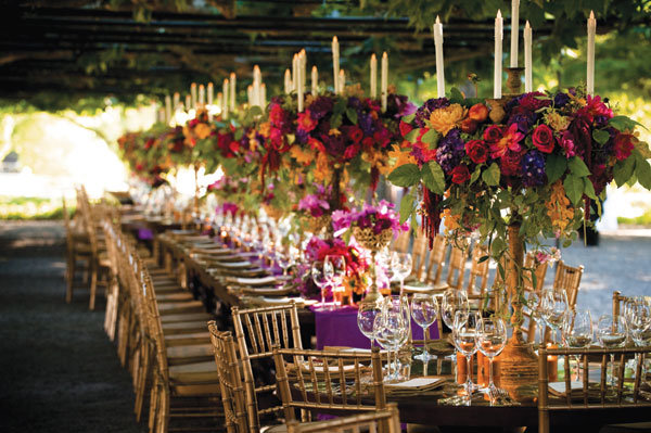 Why We Love It This rich color palette is perfect for a fall wedding